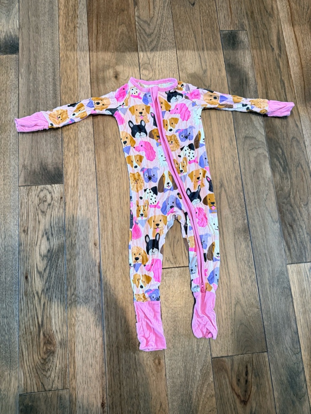 Little Sleepies Pink Puppy Parade Zippy